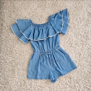 Denim romper